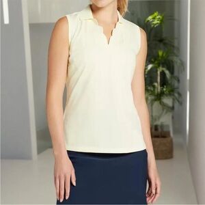 Walter Hagen Clubhouse Scallop Polo Lemon Sorbet